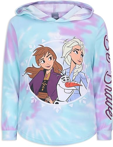 Miniatura 2 de DISNEY Frozen Elsa, Anna y Olaf - Conjunto de sudadera con capucha y pantalones para niñas pequeñas