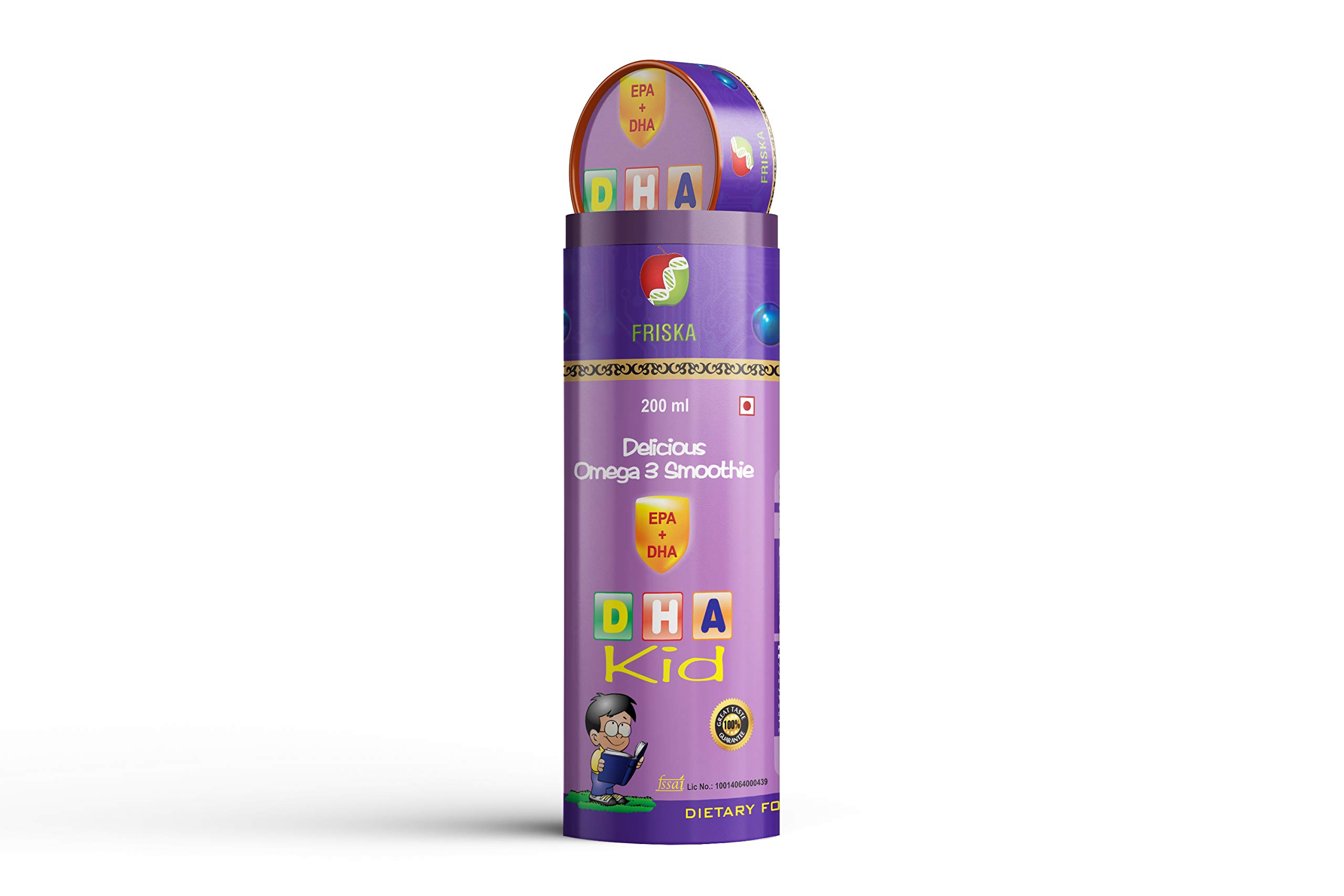 DHA Kid Delicious Omega 3 Health Supplement Syrup with Fish Oil (EPA,DHA,Omega-3) Brain Immunity Booster - 200ml (B098BFFT5Q) Amazon Price History, Amazon Price Tracker