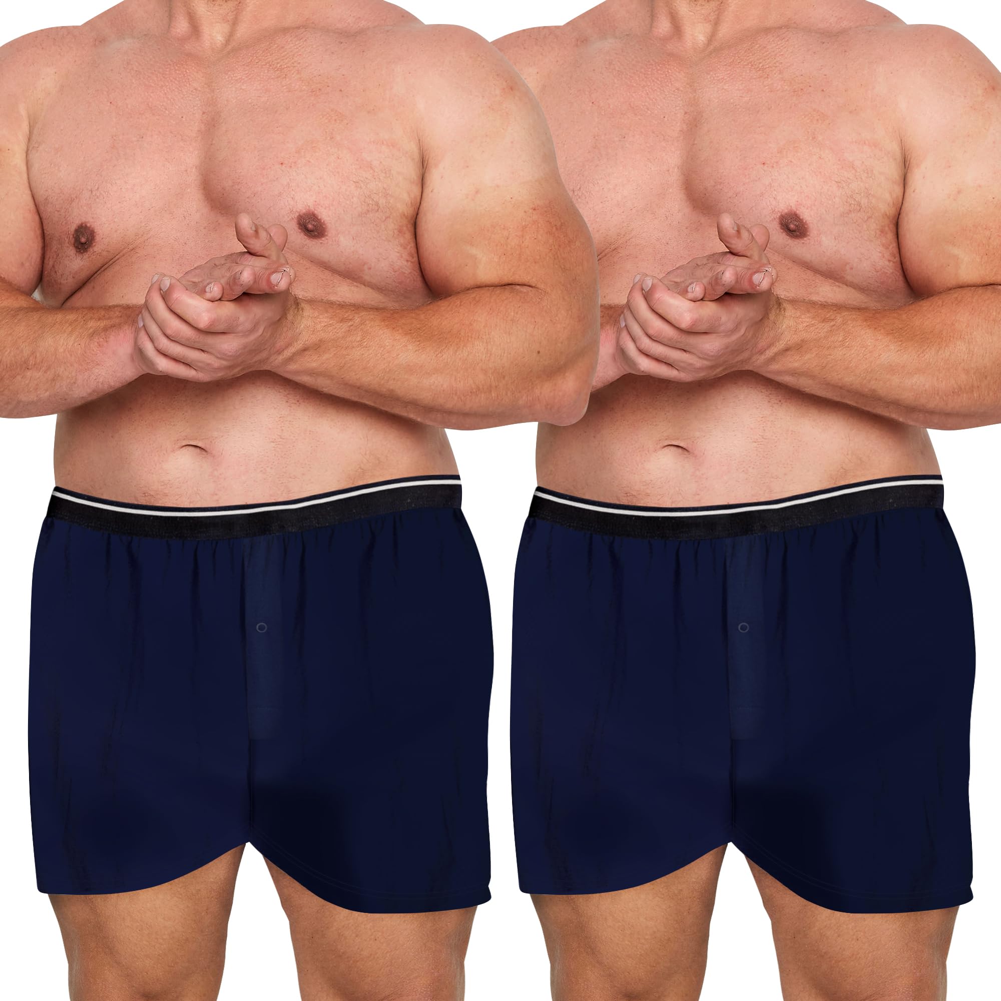 Men's Cotton Knit Regular Fit Boxer Shorts Plus Size Underwear Briefs Combo Pack Label Free Trunks Innerwear (Colors May Vary) Multicolor-image-43