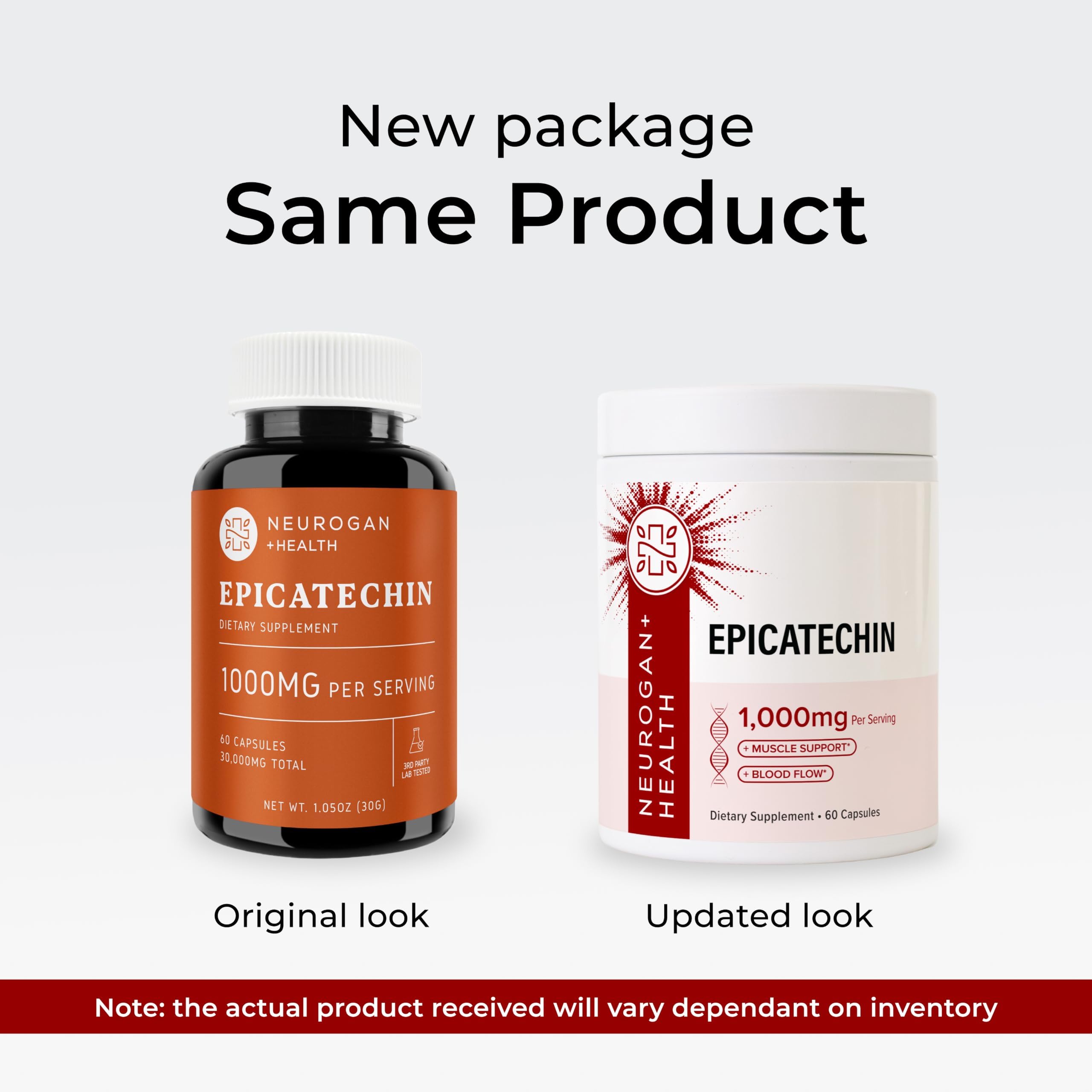 Neurogan Epicatechin Capsules 1000mg - Nitric Oxide & Muscle Support 60 Ct — Amazon image 3