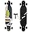 Junli 41 Inch Freeride Skateboard Longboard - Complete Skateboard Cruiser for Cruising, Carving, Free-Style and Downhill Floral