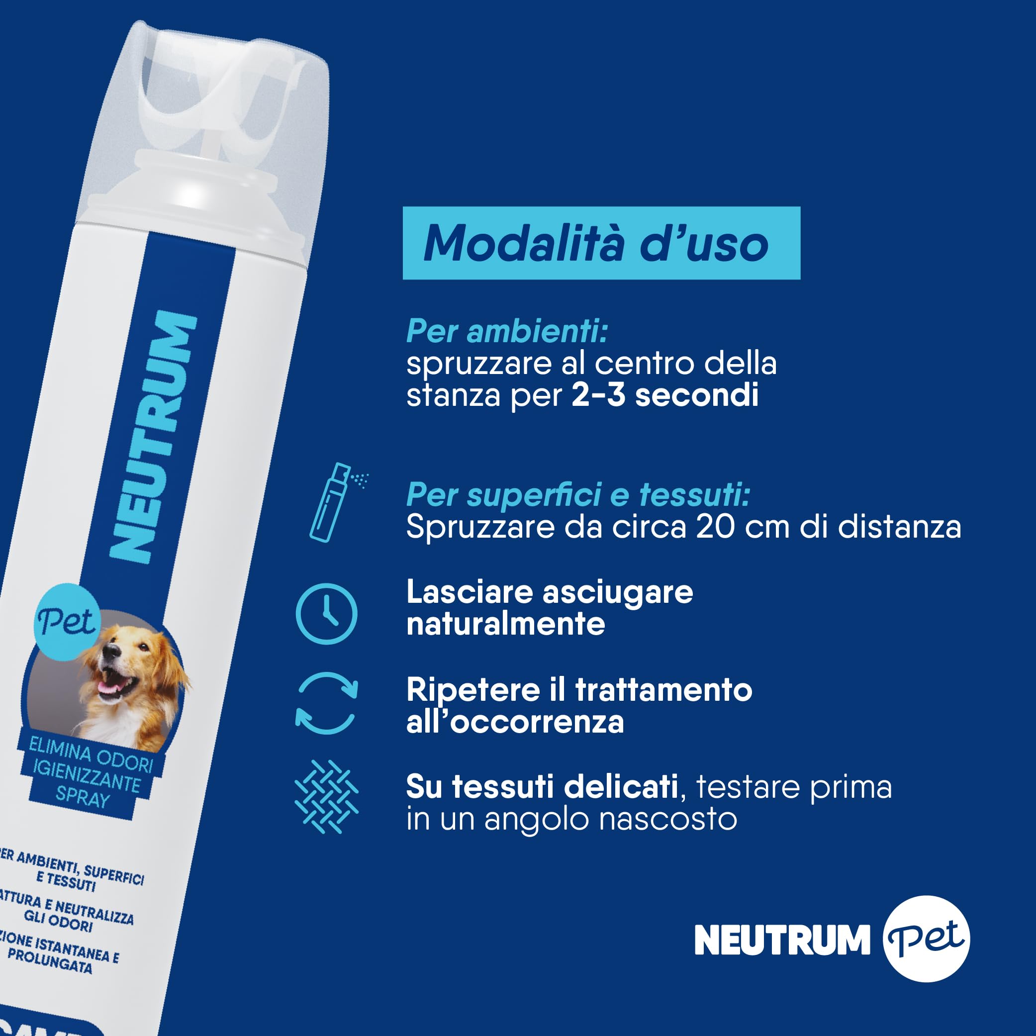 Kit Neutrum Pet: 3 Prodotti Enzimatici Contro Odori E Urine Per Cani E Gatti – 500ml + 200ml + 300ml