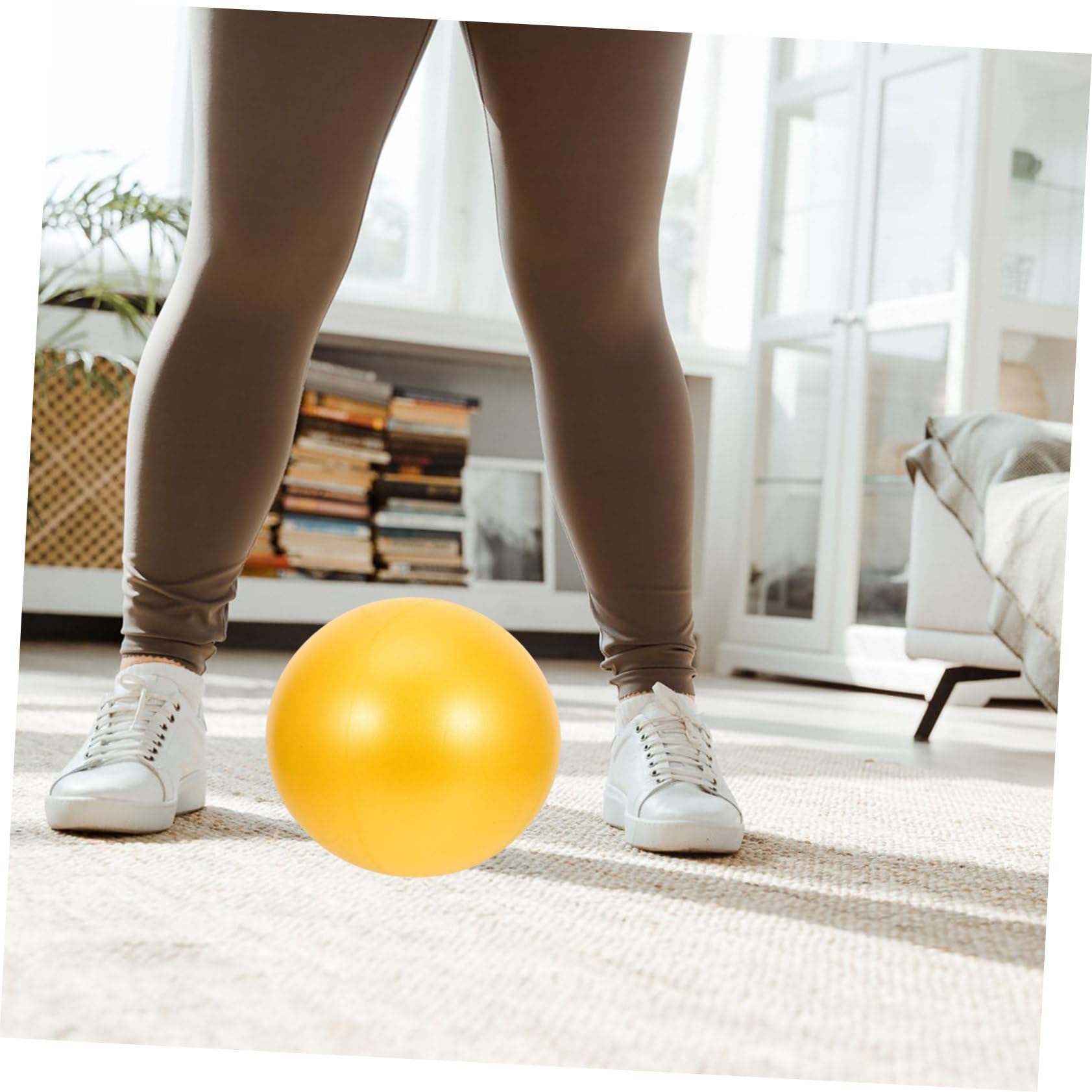 KOMBIUDA 2pcs Yoga Ball Exercise Ball for Pilates and Home Workouts for Core Strengthening Balance Training and Muscle Toning for Yoga Enthusiasts