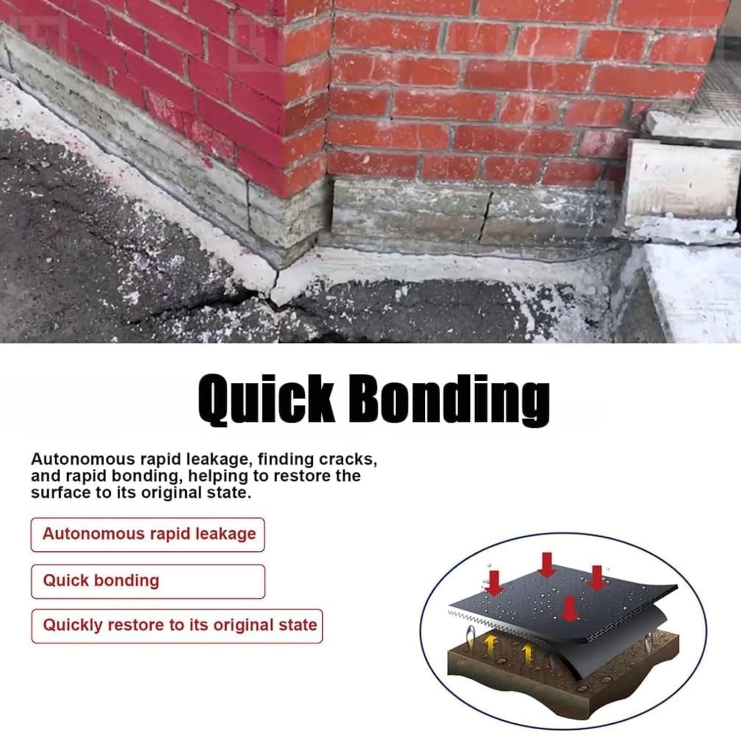 Inbuyus Leak Sealants Spray, Leak Repair Waterproof Sealant Spray, RoofLeak Repair Sealants Spray, for Exterior Wall Gap Repair Works on Most Materials (5 pcs, 1)