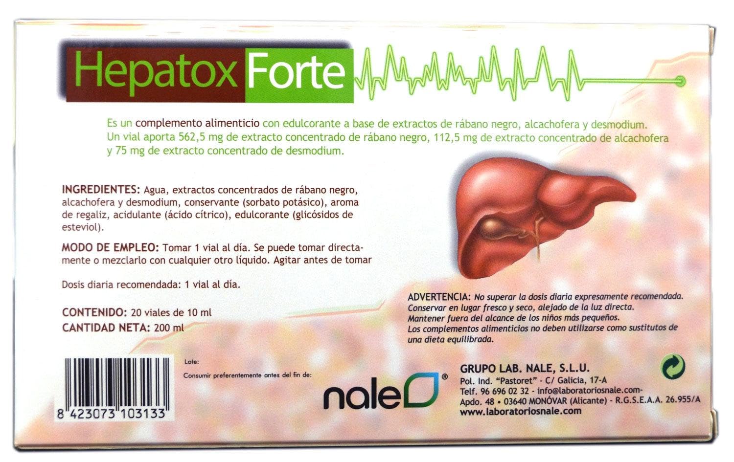 Hepatox Forte 20 Viales von Nale