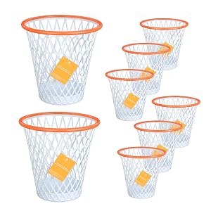 8PCS Basketball Hoop Wastebasket Basketball Trash Can Basketball gift Gym Basketball-Themed Gift Garbage Bin 4 5 Gallon Basketball