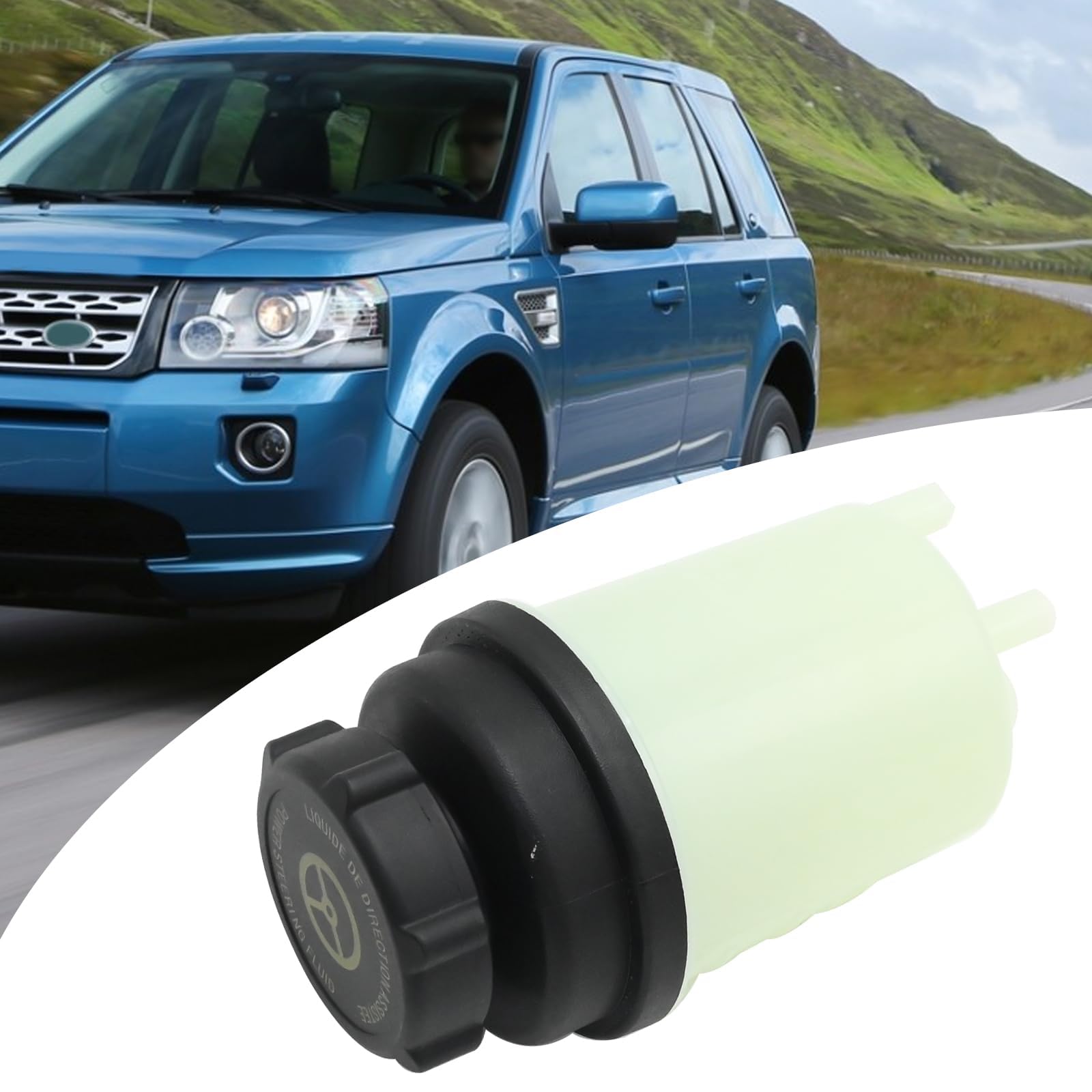 LR000578 Serbatoio per servosterzo con tappo, bottiglia per serbatoio del liquido del servosterzo, ricambio per serbatoio del servosterzo per Land Rover Freelander 2 2006-2014