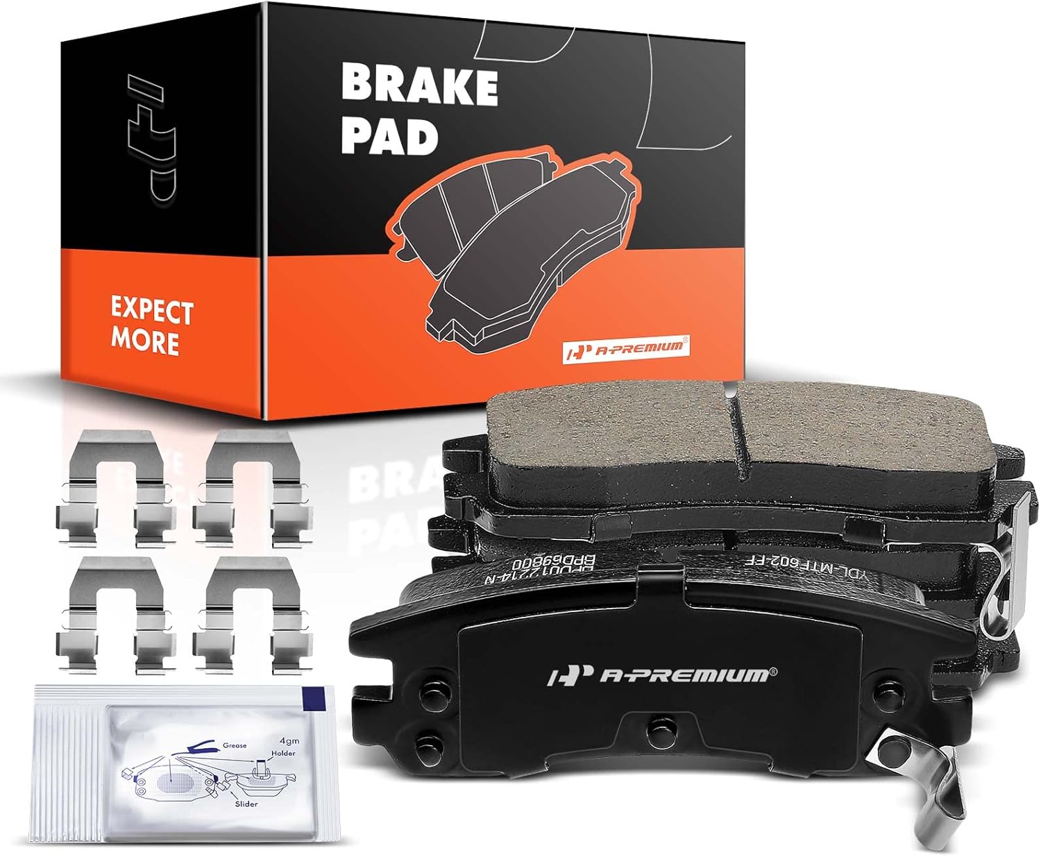 A-Premium Rear Ceramic Brake Pads Set Compatible with Buick, Cadillac, Chevy, Oldsmobile, Pontiac and Saturn Models - Allure, Century, LaCrosse, Deville, Impala, Silhouette,Toronado, Aztek