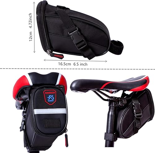 Miniatura 7 de YBEKI Kit de reparación de bicicleta 10 en 1 con palancas de neumáticos 3 en 1, parches sin pegamento, llave de hueso multifuncional y bolsa de