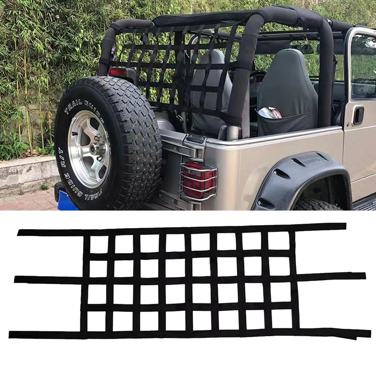 JEEP ジープ ラングラー ルーフ ネット オフロード 日よけ プロテクト｜車