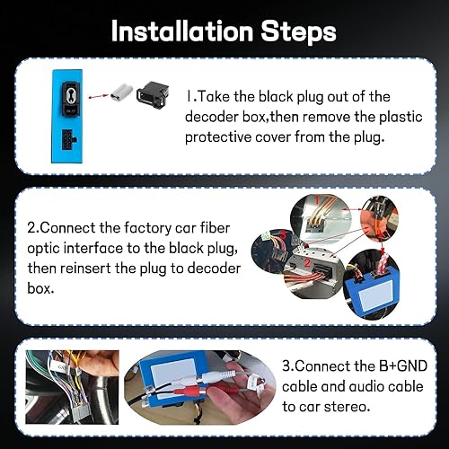 Miniatura 4 de Decodificador de fibra óptica para Mercedes Benz ML/GL/R/CLS/SLK clase y compatible para Porsche Cayenne