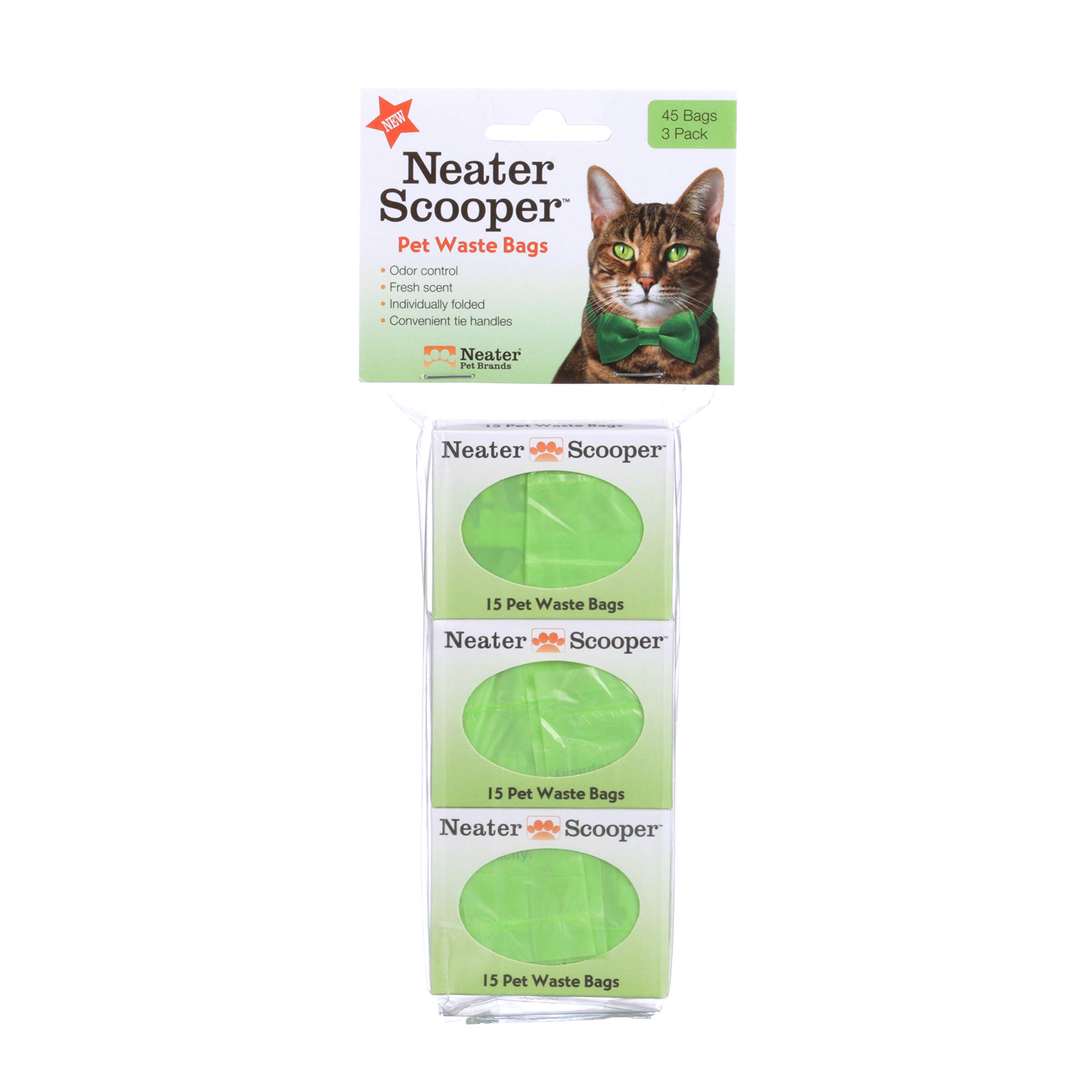 Neater Pet Brands 360-200-HD3 Scooper Refill Bags, Green