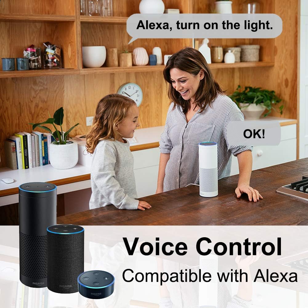 Blасk Frіdау 🔥 Smart Downlight 6 inch, WiFi LED Recessed Drywall Lighting, 15W Ceiling Down Lighting Voice Control via Alexa Google Assistant Siri, RGBCW Multicolor Color Changing Light Bulb (4 Packs) Prоmо 40% оƒƒ Smart Downlight 6 inch, WiFi LED Recessed Drywall Lighting, 15W Ceiling Down Lighting Voice Control via Alexa Google Assistant Siri, RGBCW Multicolor Color Changing Light Bulb (4 Packs)