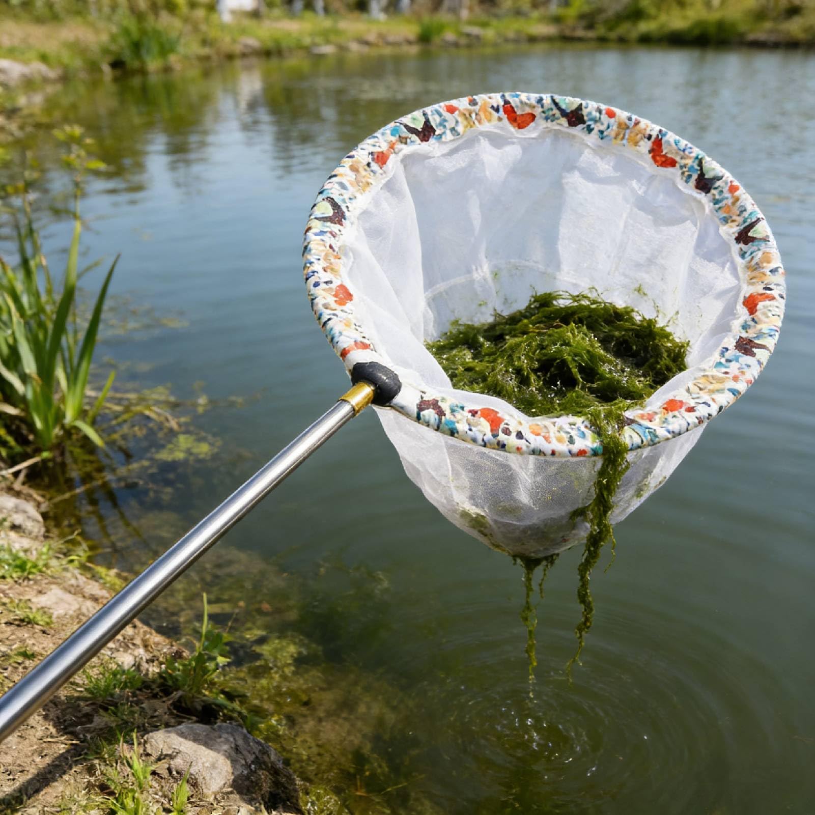 Filet De Pêche Extensible, Filet à Papillons pour Enfants pour Jouer en Plein Air, Poignée en Acier Inoxydable S'étend Jusqu'à 59,1 Pouces