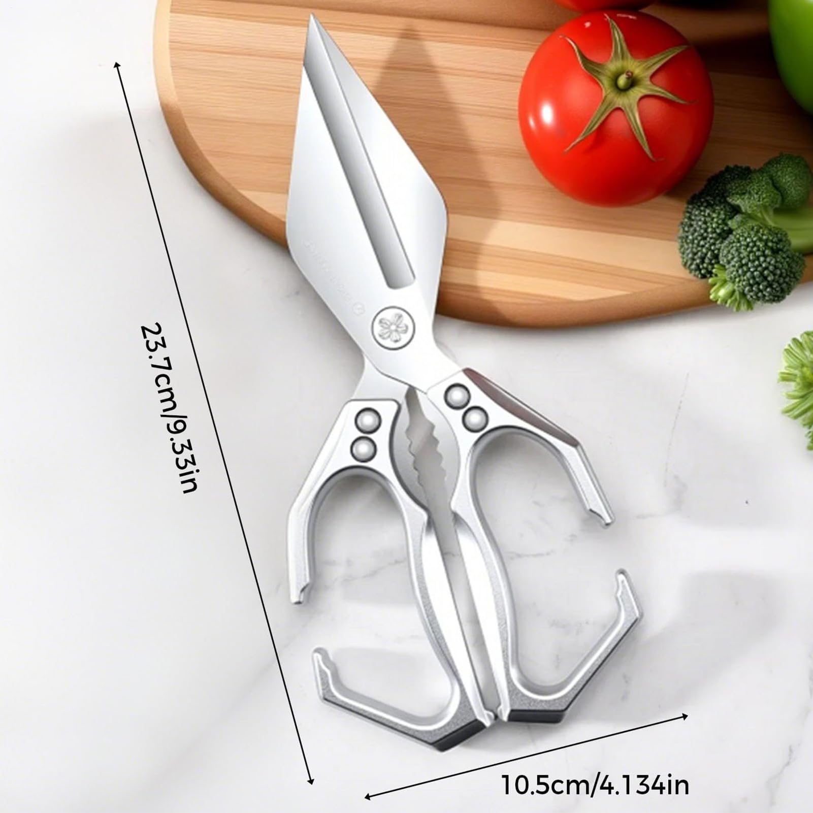 Kitchen Scissors | Stainless Steel Poultry Scissors With Ergonomic Handle | Professional Cutter Kitchen Tools For Cutting Meat Chicken Bone Fish Seafood Vegetable Commercial Turkey