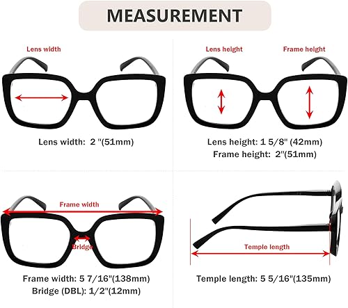 Miniatura 4 de Eyekepper Lentes de lectura para mujer anteojos lectores de marco grande anteojos de gran tamaño color gris tortuga 250