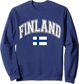 Finland Finnish Flag Suomi Graphic Sweatshirt