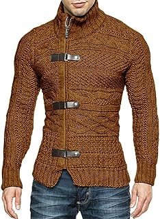 Suéteres masculino trico Suéteres Cardigan Suéter pulôver masculino manga longa com botão e zíper europeu