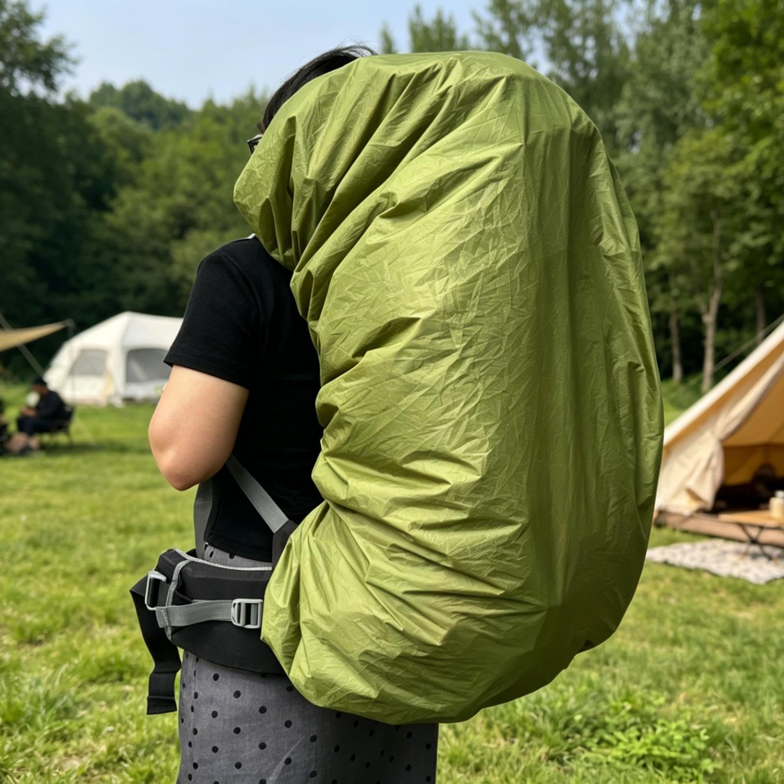 rockible Copertura antipioggia impermeabile per zaino, protezione per attività all'aperto, ricambio leggero e impermeabile, accessori professionali per, Xl