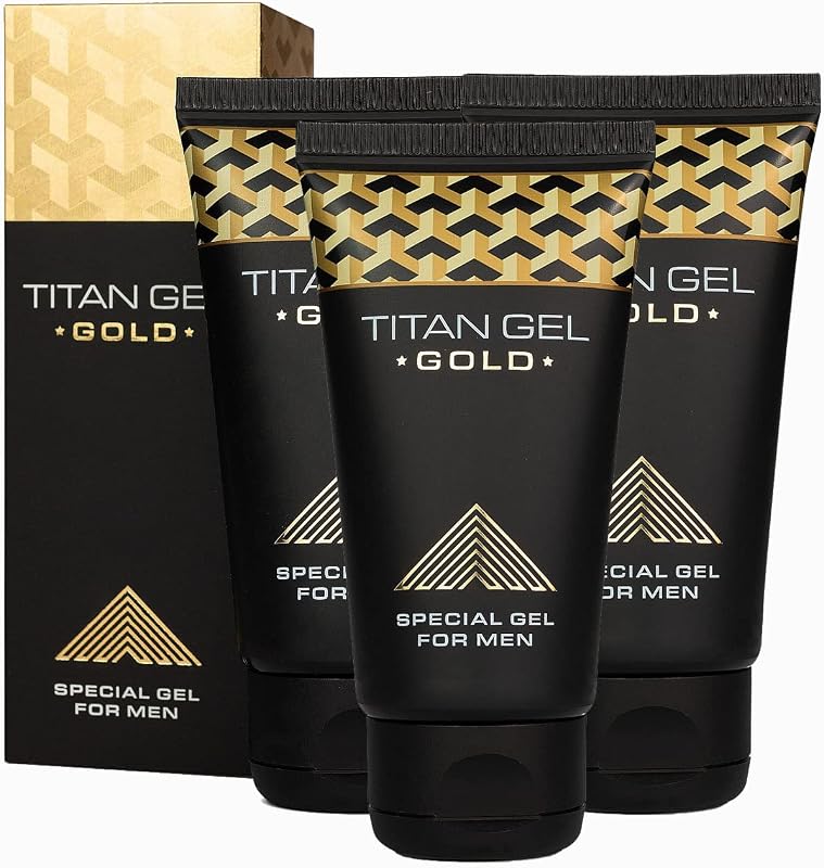 Irvy Titan Gel Gold para Homens Original — Pacote com 3