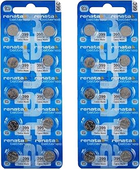 Renata399 SR927W Batteries - 1.55V Silver Oxide 399 Watch Battery (20 Count)