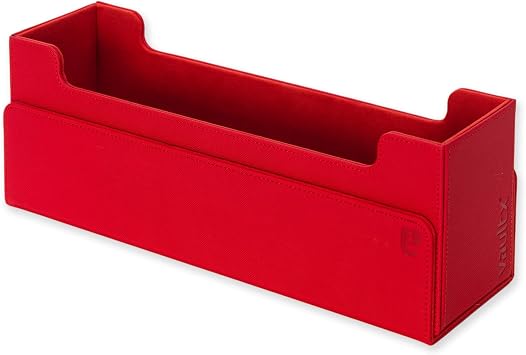 Vault X Card Storage Box Magnetic Lid Dividers Exo-Tec (Red)