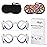 Hion Motion Sickness Glasses,Relieve Carsickness Airsickness Seasickness Glasses,Ultra-Light Portable Nausea Vertigo Glasses, No Lens Liquid Glasses for Adults or Kids(2Pairs)