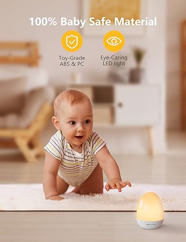 Miniatura 2 de MediAcous Luces nocturnas para habitación de niños, luz nocturna de bebé con almohadilla de carga estable, luz nocturna regulable para niños con