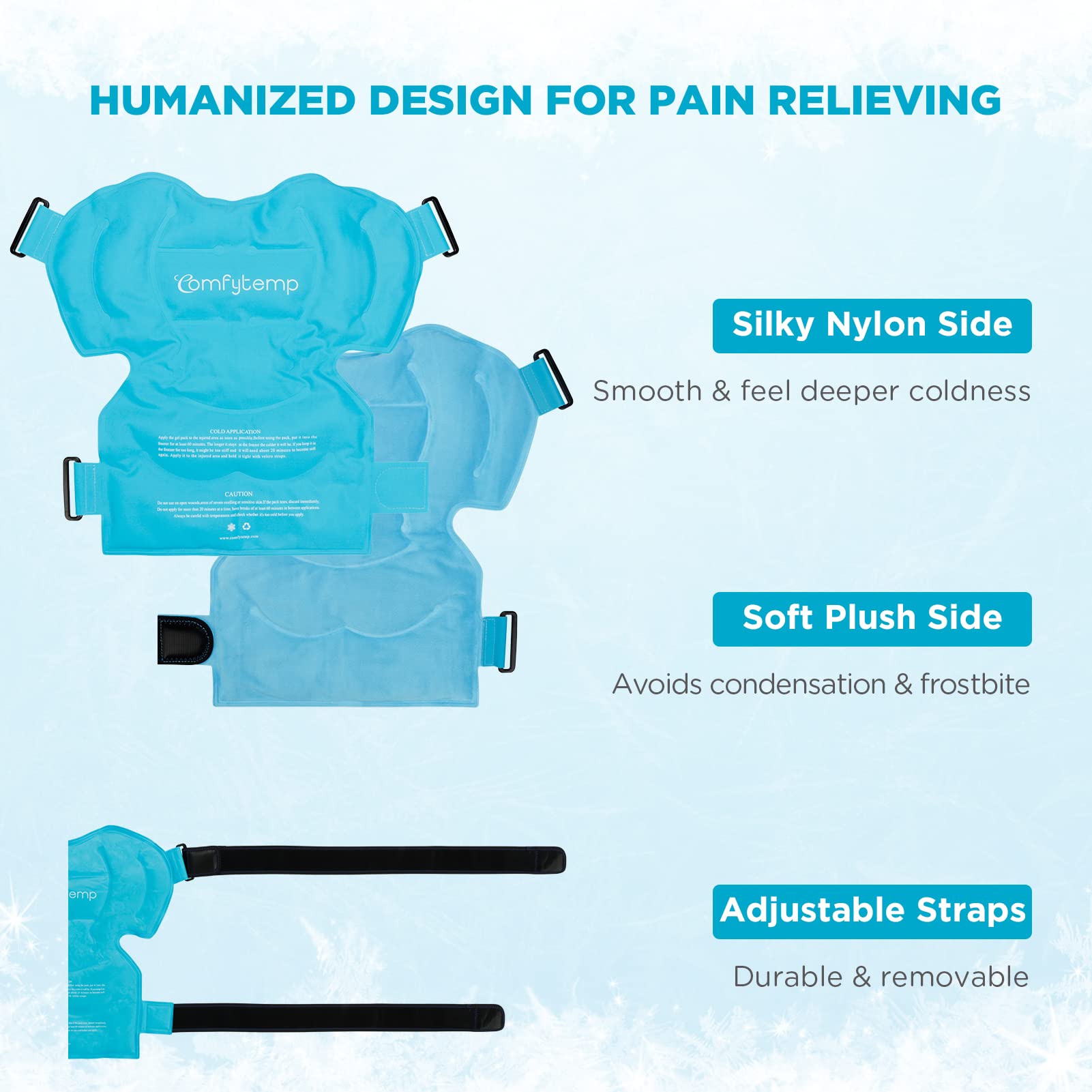 Comfytemp Shoulder Ice Pack Rotator Cuff Cold Therapy, Reusable