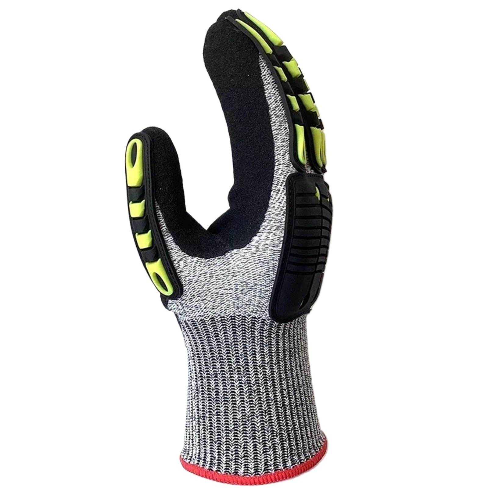 Générique Compatible avec les gants de travail mécaniques GMG TPR, gants de sécurité résistants aux coupures, Anti-vibration, absorbant les chocs, résistants à l'huile(L)