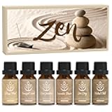 ARVIDSSON Zen Essential Oils Set, Nautal Tranquil Essential Oil for Diffusers for Home - Zen Garden, Lavender Dream, Serene Spa, Citrus Mint, Tranquil Wood, Herbal Chill, Gift for Women