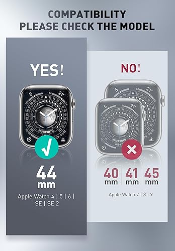 Miniatura 2 de i-Blason Armorbox Correa compatible con Apple Watch Series 6SE2SE54, correa de reloj de poliuretano termoplástico resistente con 2 fundas antigolpes