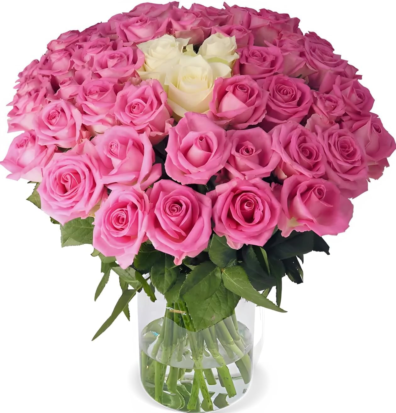 Blume Ideal Rosenstrauß - Rosen in verschiedenen Farben und Mengen - Ø 40–50 cm - Echte premium Blumen für Hochzeit & Deko - 7 Tage Frischegarantie