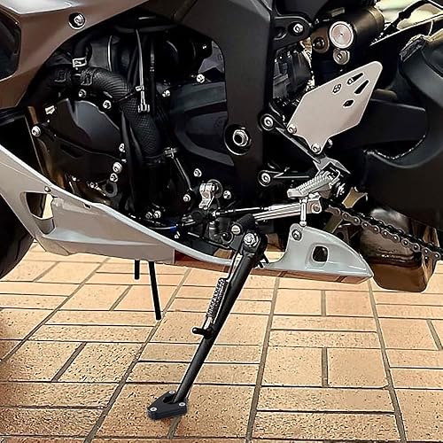 Miniatura 5 de Xitomer Ampliador de soporte lateral de motocicleta para Ninja ZX-6R ZX636 2013 2014 2015 2016 2017 2018 2019-2024 Soporte de extensión de zapatos