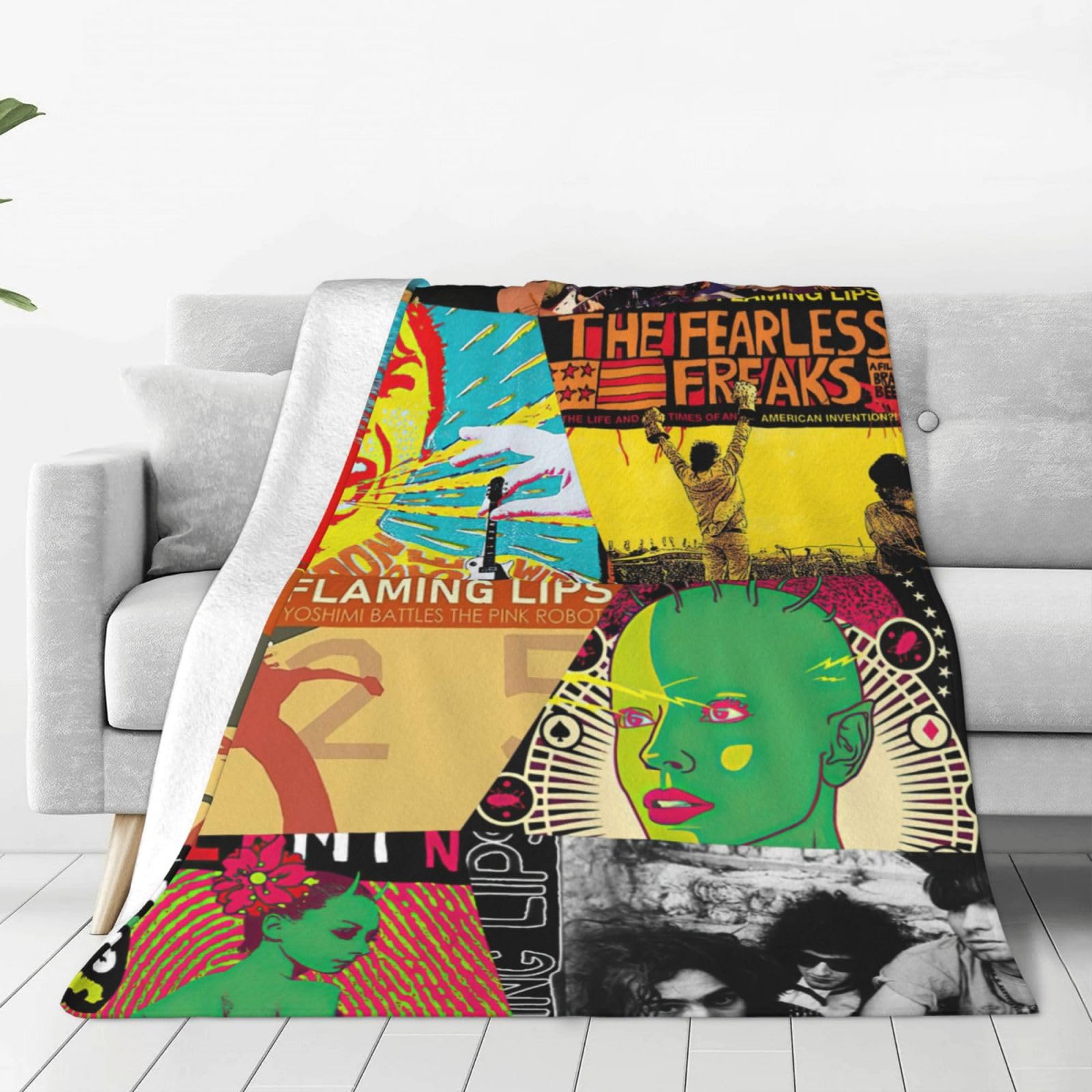 Amazon.com: The Flaming Rock Band Lips Throw Blanket for Couch and Sofa  Soft Blankets Warm Blankets for All Season Beautiful Twin Blanket for Women  Men Decorative Thick Blankets for Office 40x30 :