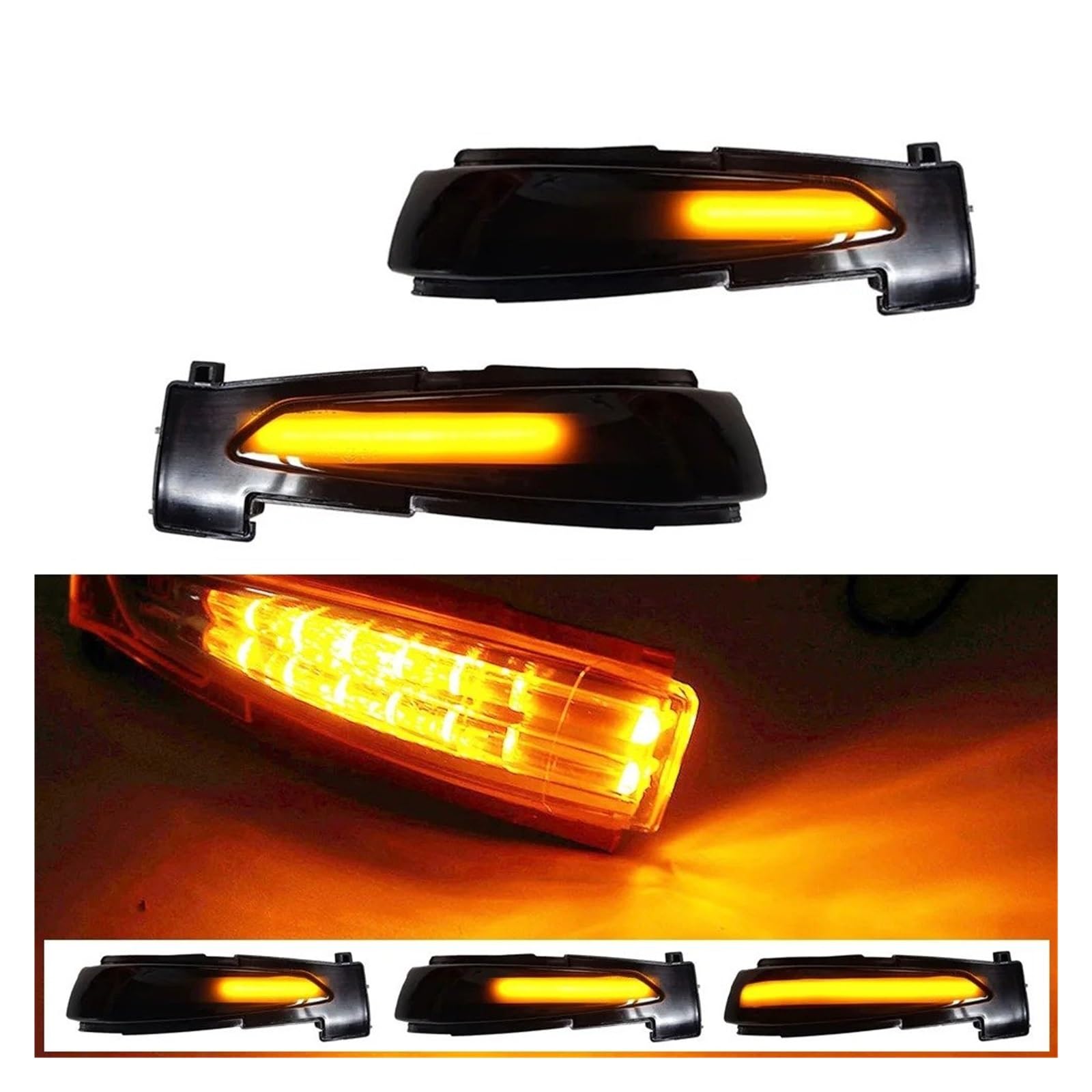 Coche Luces Intermitentes Laterales para Citroen DS5 para C4 para Grand para Picasso 2011-2017 Un Par Luces LED Señal Giro Dinámicas Indicador Intermitente Espejo Retrovisor Automóvil