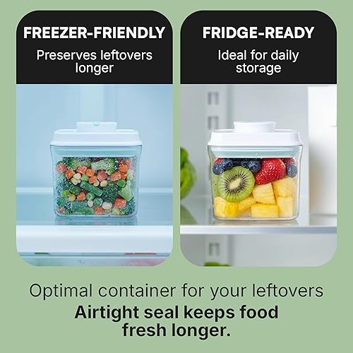 Miniatura 3 de Bop Top - Recipientes herméticos para preparación de comidas con tapas, juegos de recipientes de almacenamiento de alimentos, organizador de nevera