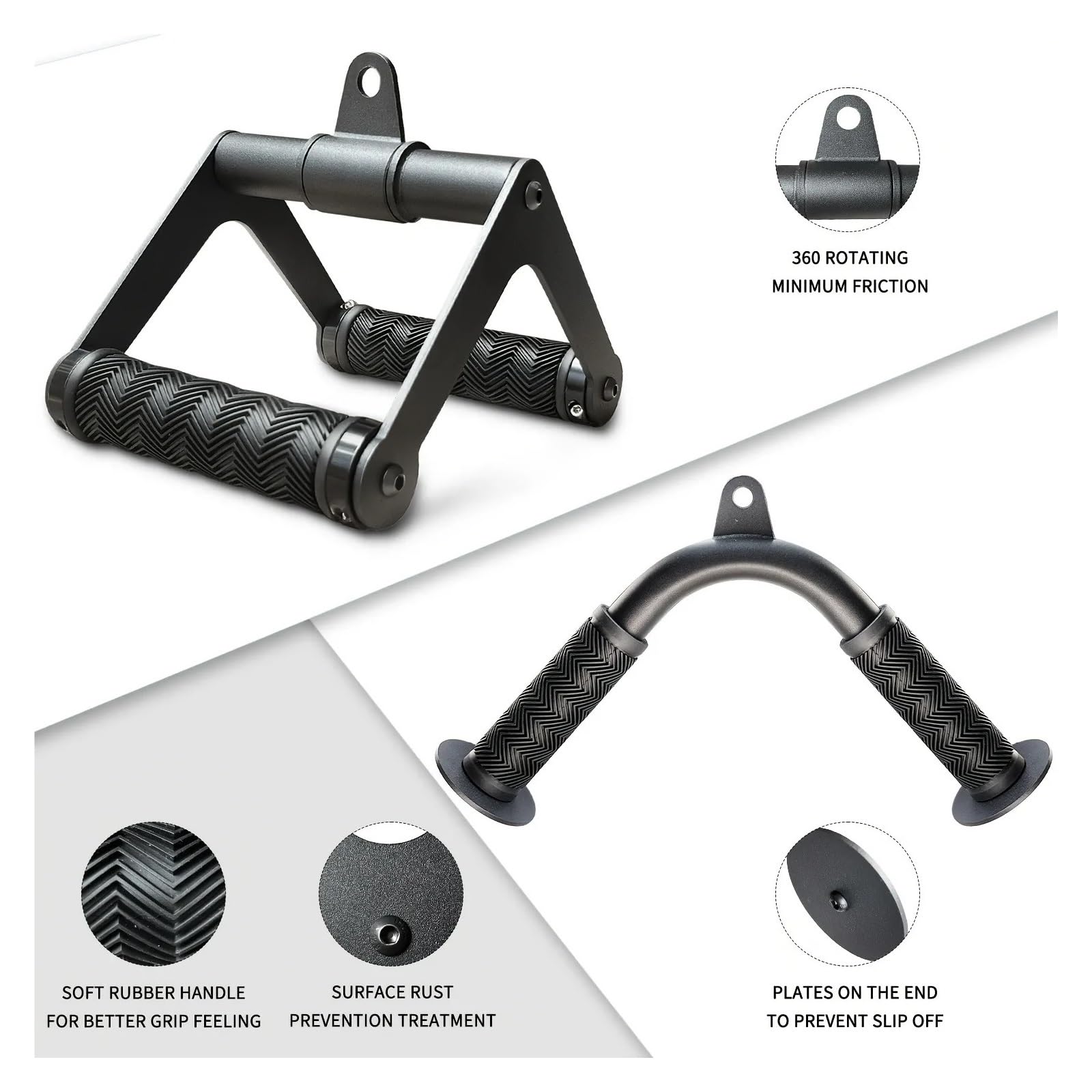 Equipo de entrenamiento de fuerza de accesorios de gimnasio 4 piezas | Accesorios multiusos for entrenamiento de fuerza en gimnasios.