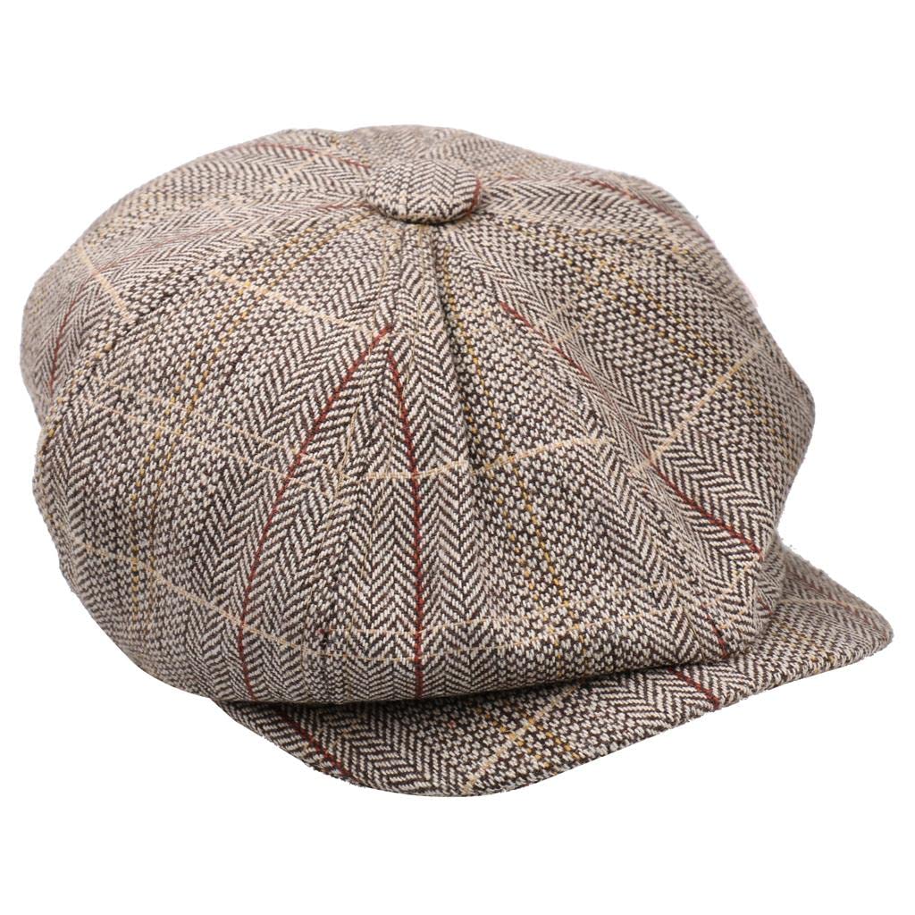 CALANDIS® Newsboy Golf Flat Gatsby Tweed Sun Hat Country Beret Baker Cap Khaki (B0BQFCHTJ9) Amazon Price History, Amazon Price Tracker
