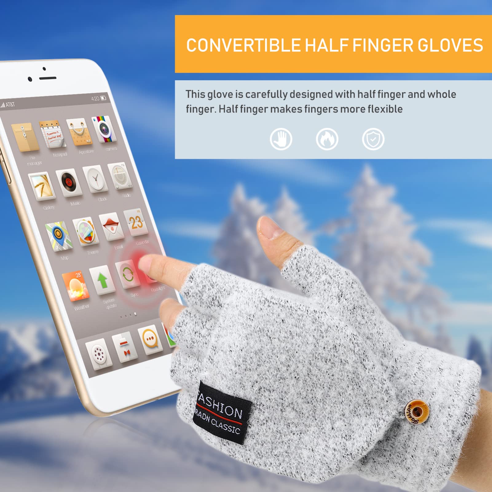ABOOFAN 3 Paare Handschuhe Fingerlos Beheizt Heizhandschuh Beheizter Fäustling Usb-betriebene Heizung Calentadores Para Hombre Polyester (polyesterfaser) Mann Draussen Handwärmer