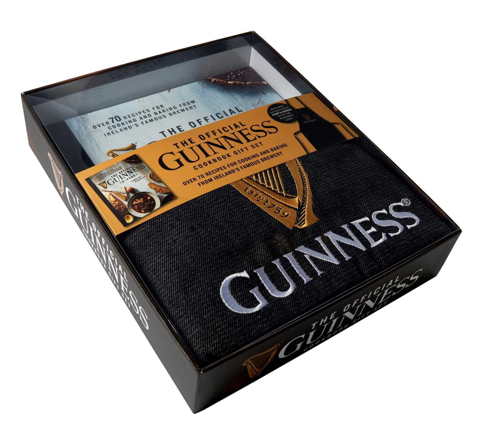 The Official Guinness Cookbook Gift Set: Complete Cookbook + Exclusive Logo Apron: Over 70 Recipes for Cooking and Baking From Ireland's Famous Brewery