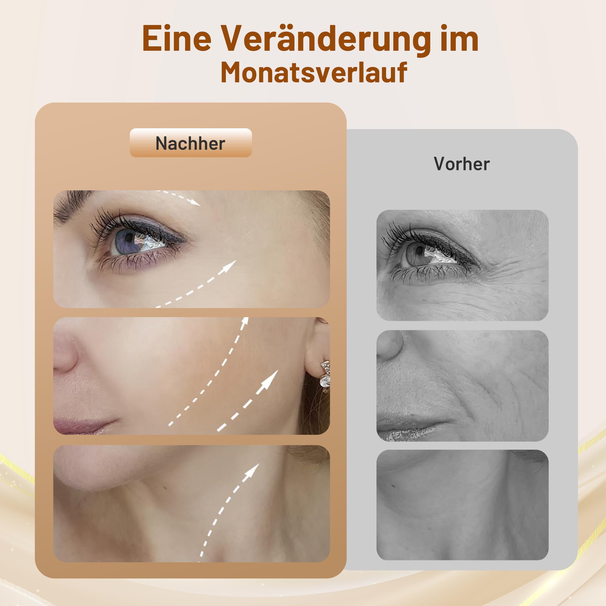 EMS-Style Gua Sha - Gesichtsmassagegerät Elektrisch mit Vibration & Wärme & Kalt, EMS Gerät Gesicht mit Rotlicht, Blau, Grün, Gesicht Lifting Falten-und Schwellungsreduzierung