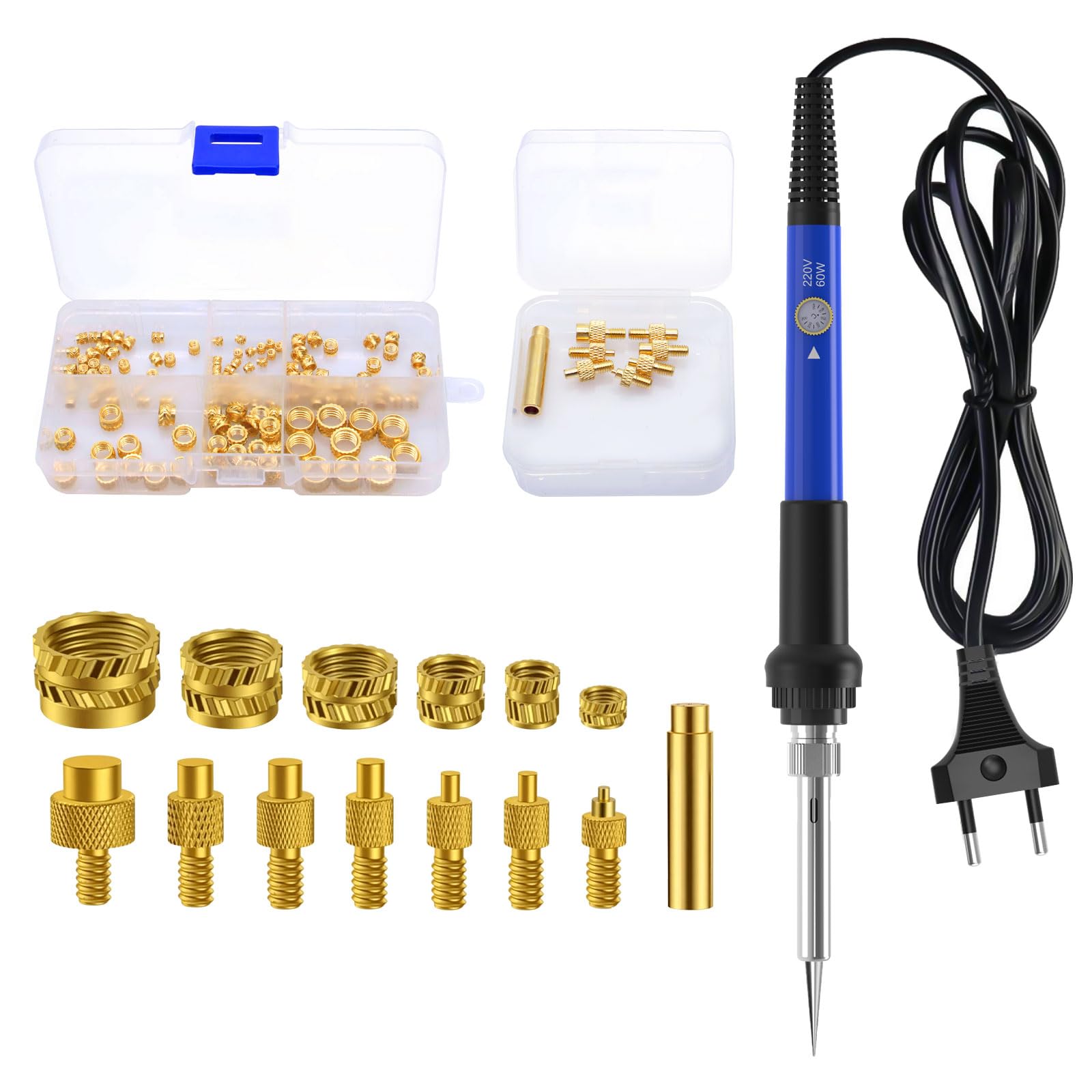Zunate Pointes de Fer à Souder, Pointe de Soudure Universelle 936 avec Filetage, Taille M2 M2.5 M3 M4 M5 M6 (1/4 Pouce) M8, pour Pièces D'imprimante 3D Zunate Pointes de Fer à Souder, Pointe de Soudure Universelle 936 avec Filetage, Taille M2 M2.5 M3 M4 M5 M6 (1/4 Pouce) M8, pour Pièces D'imprimante 3D