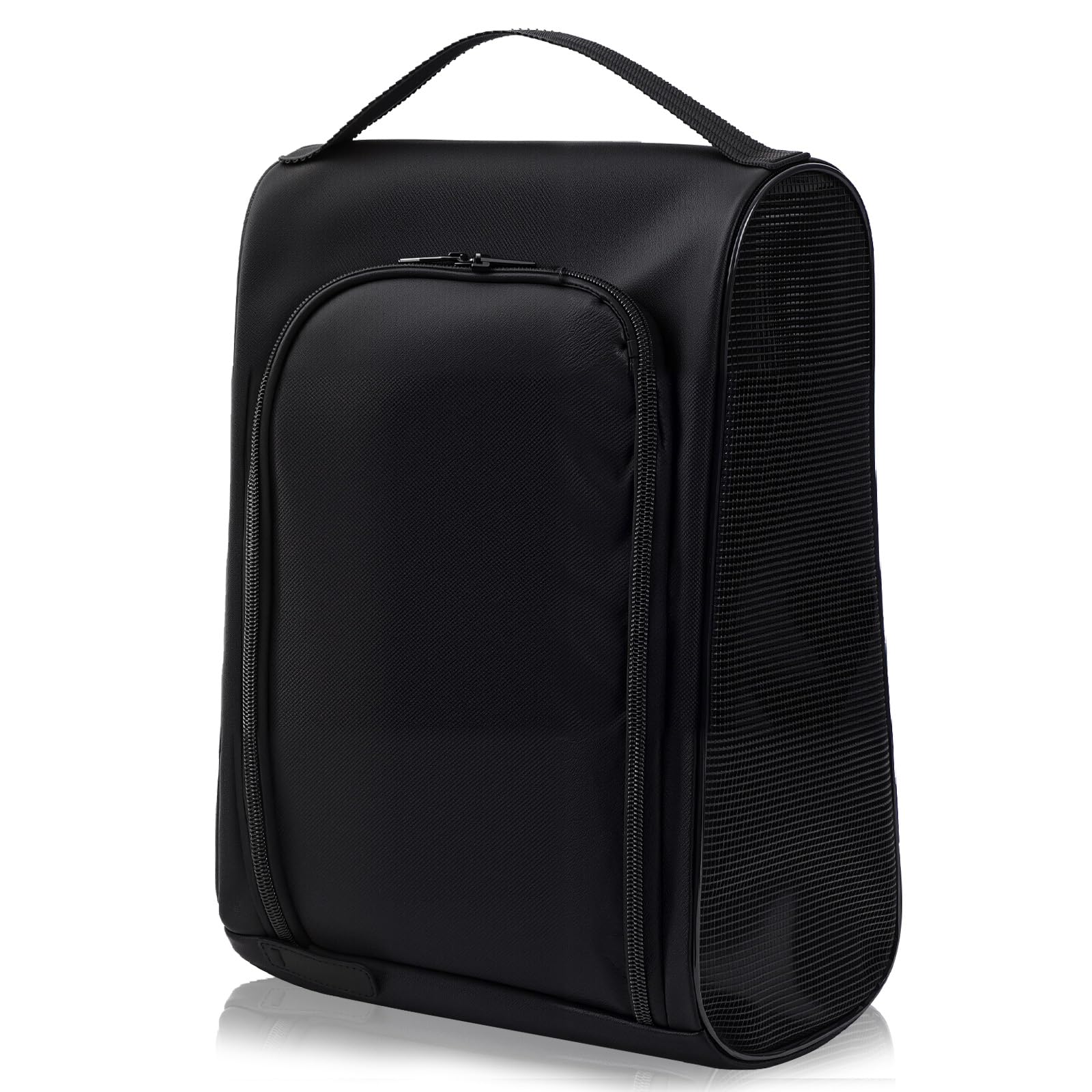 PULULA Golf Shoe Bag Men Women, Mesh Shoes Bags For Travel, Portable and Ventilated Golf Accessories, Black, Black, 13*9.4*5.1in, 1pack