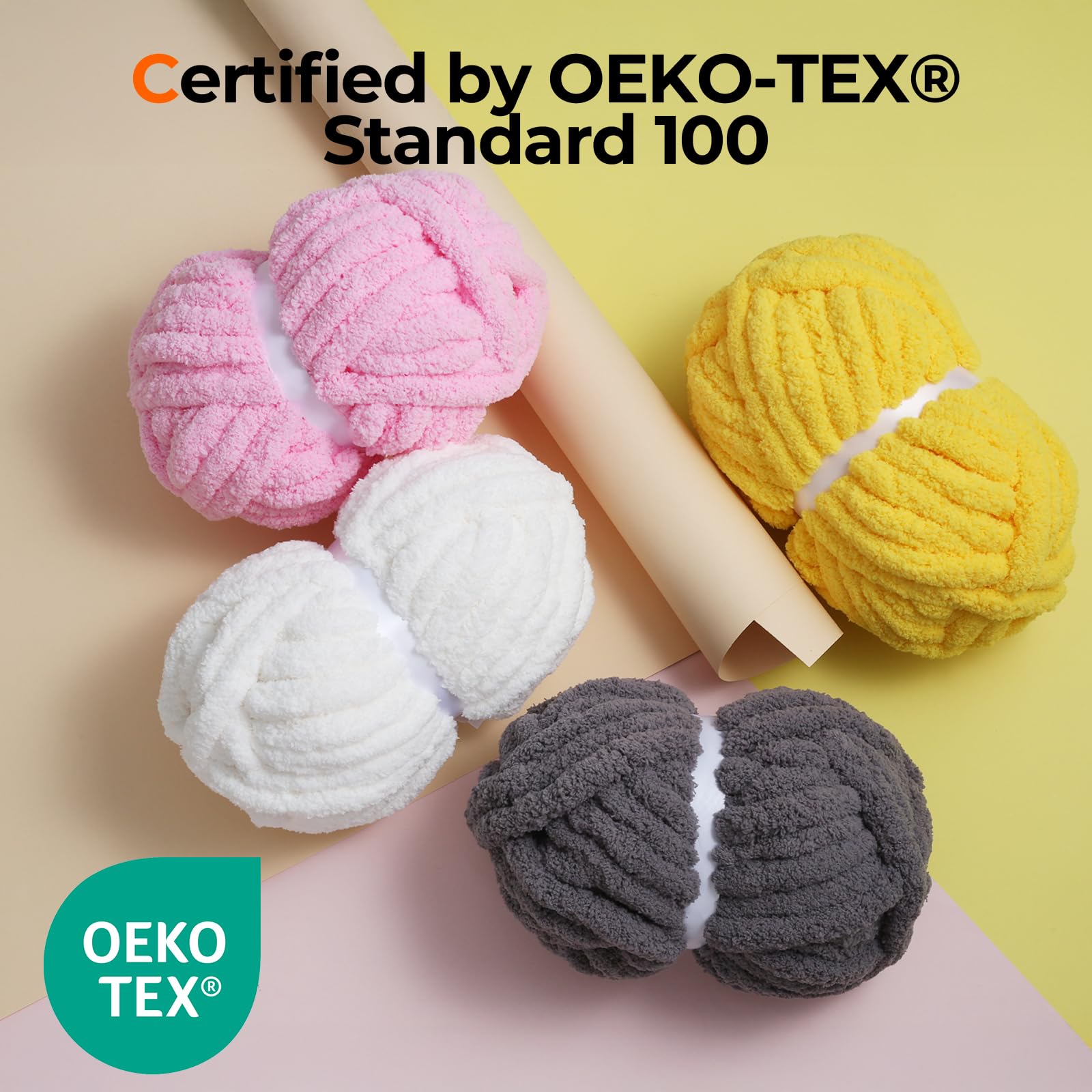 Pelote De Laine épaisse Et épaisse Pour Tricoter, Chenille, Couverture - Pelote De Laine Islandaise Douce Et Moelleuse - Pour Tricot à Bras - Pour Couverture Et Lit D'animal Domestique