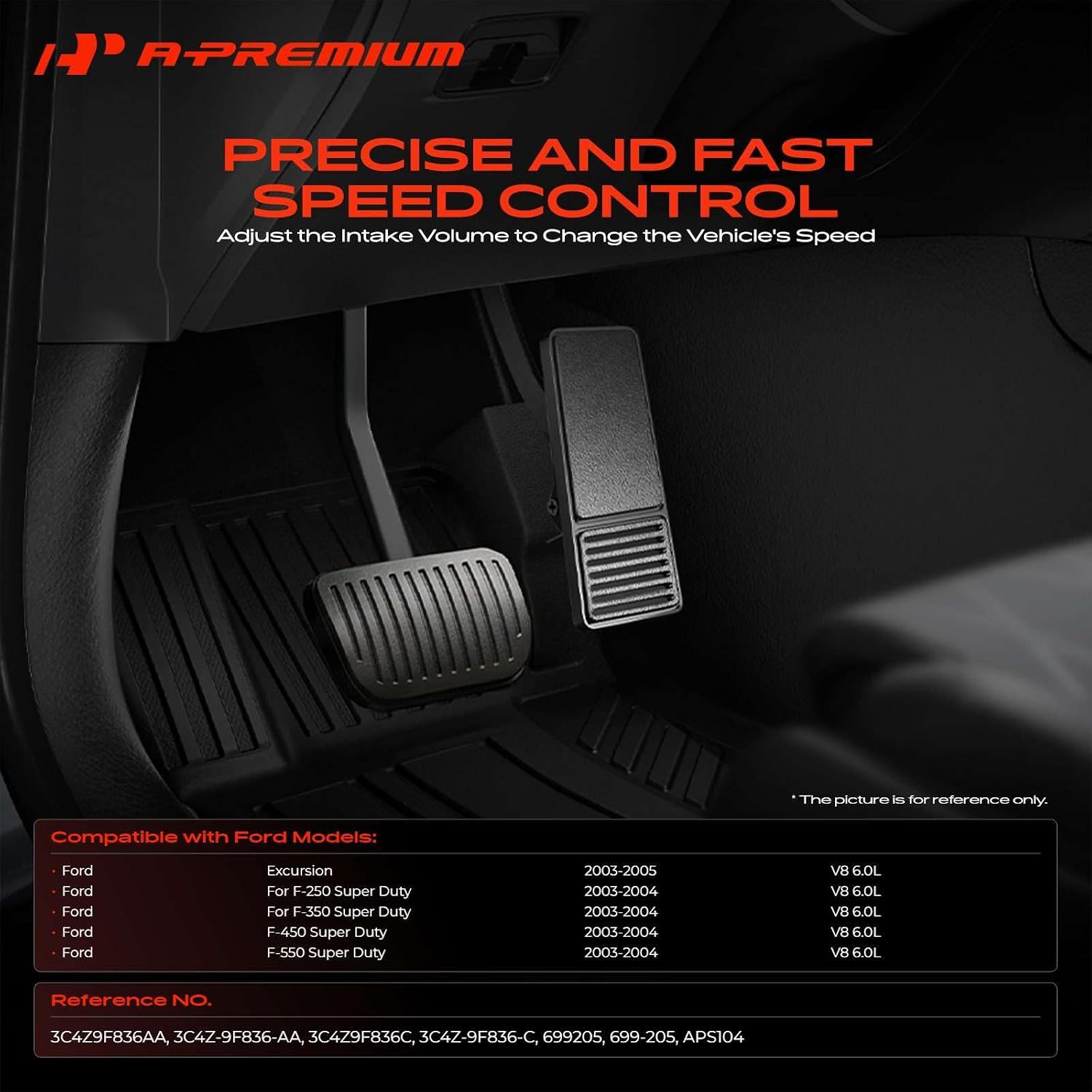 A-Premium Accelerator Pedal with Position Sensor Assembly
