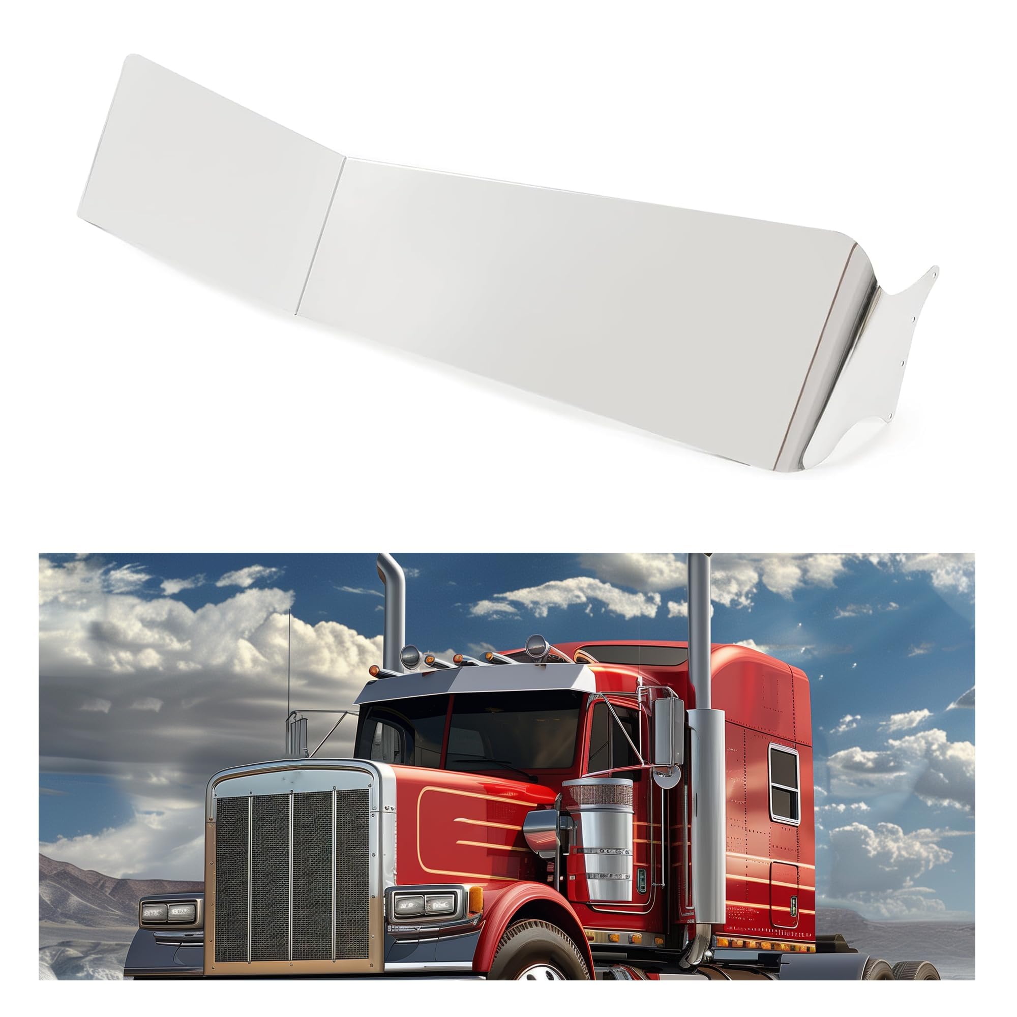 GVIDO 新品牛革カバー/フィルム、スライダー付き Amazon.com: KUAFU 13''x10'' Drop Visor Compatible with Peterbilt