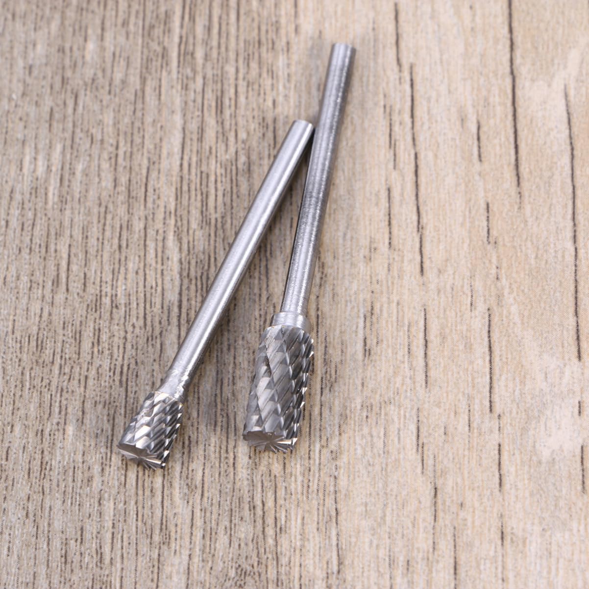 KICHOUSE Tungsten Carbide Rotary Burr Set 6mm Cutter Tungsten Steel Burrs for Rotary Tools Precision Cutting for Wood Metal and Plastic 10-Piece Set
