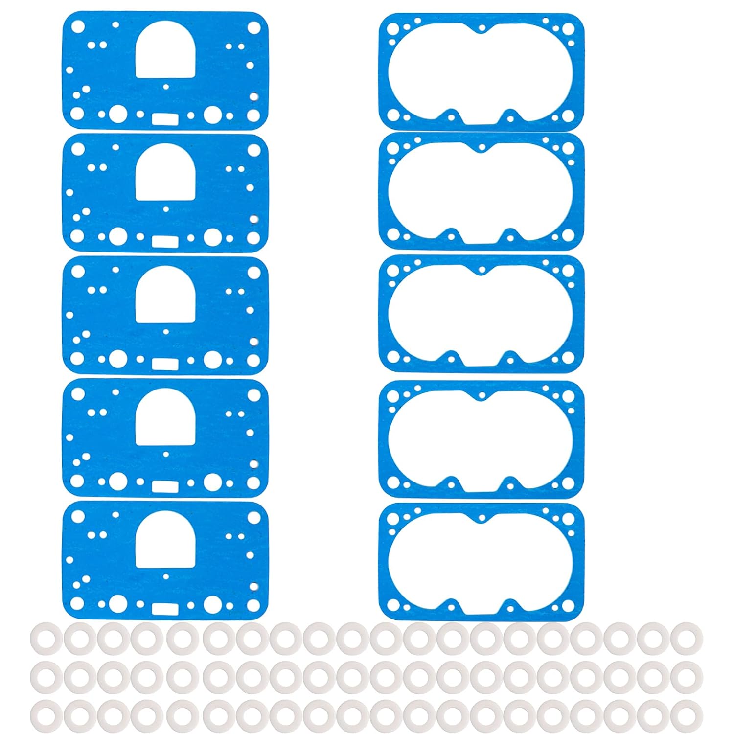 8-2000QFT Carburetor Rebuild Gasket,Fuel Bowl Assembly Fit for Holley 8-2000 M2300 4150 Carburetor Rebuild Kit. 8-2000QFT Gasket kit for Holley 4150 Carburetor Jet kit (Blue)