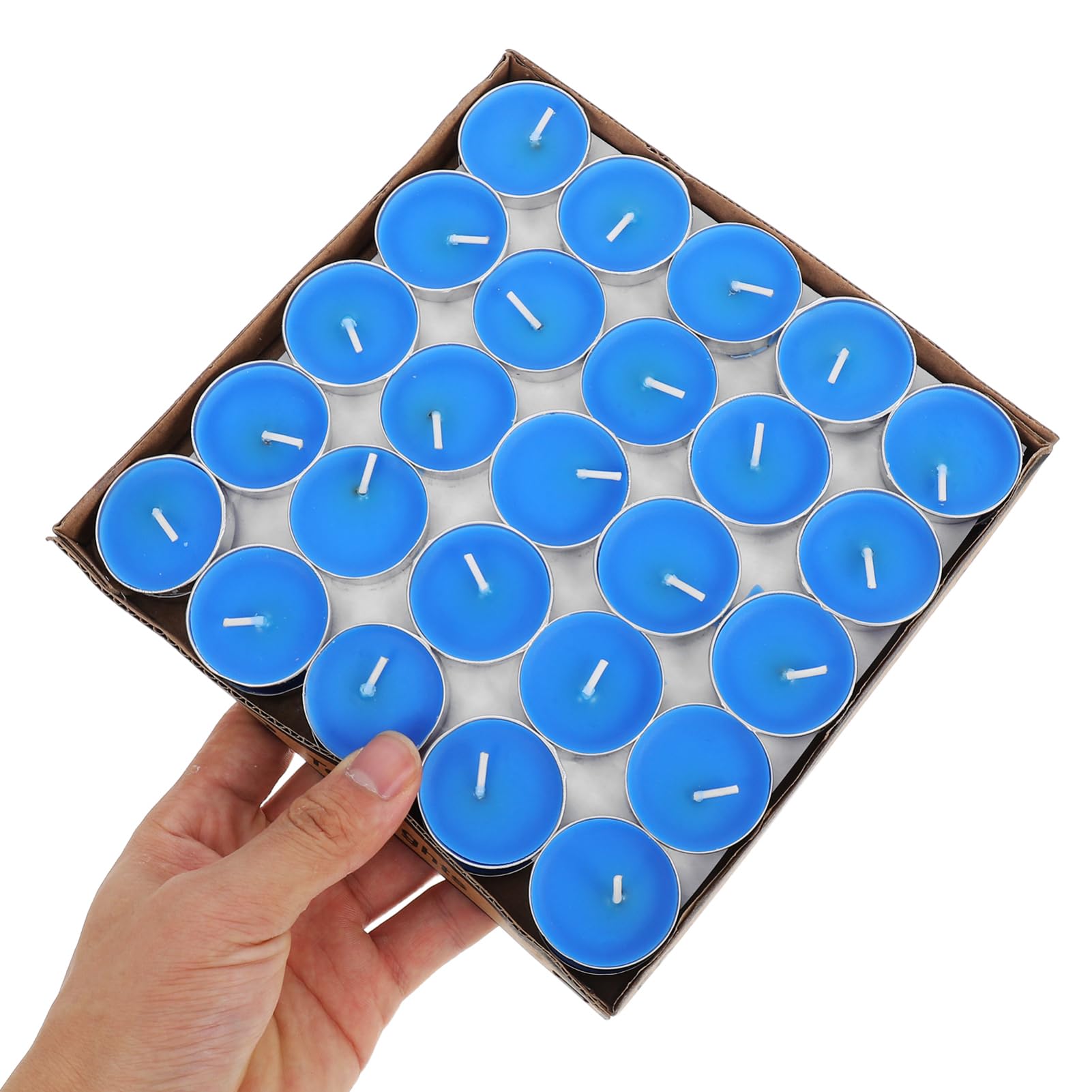 Alipis 50 Pezzi Tealight Non Profumate Confezione da Rotonde Eleganti per Matrimoni Romantiche e Decorazioni per Speciali